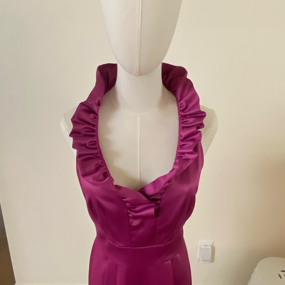 ***"Collection By Db" Elegant Fushia Ruffled Women's Dress View 2